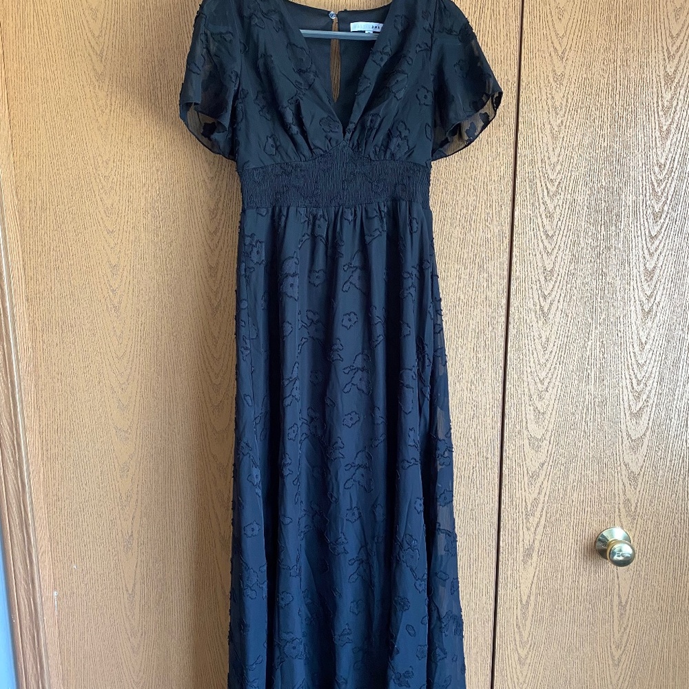 Black Maxi Formal/Bridesmaid Dress